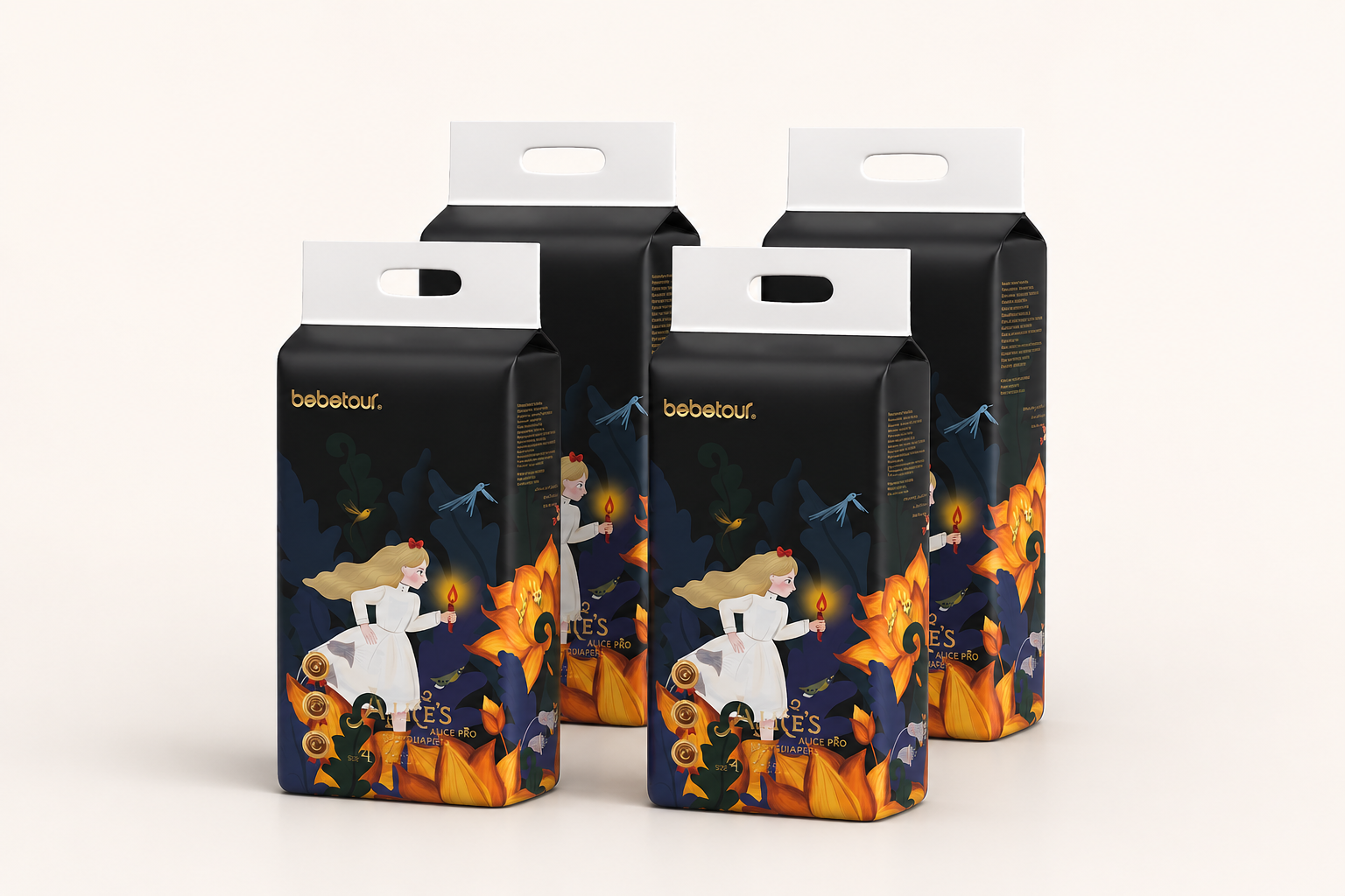 Subscription – Bebetour Alice Dream Series | 4 Packs + 5 Packs of Wipes Bebetour Australia